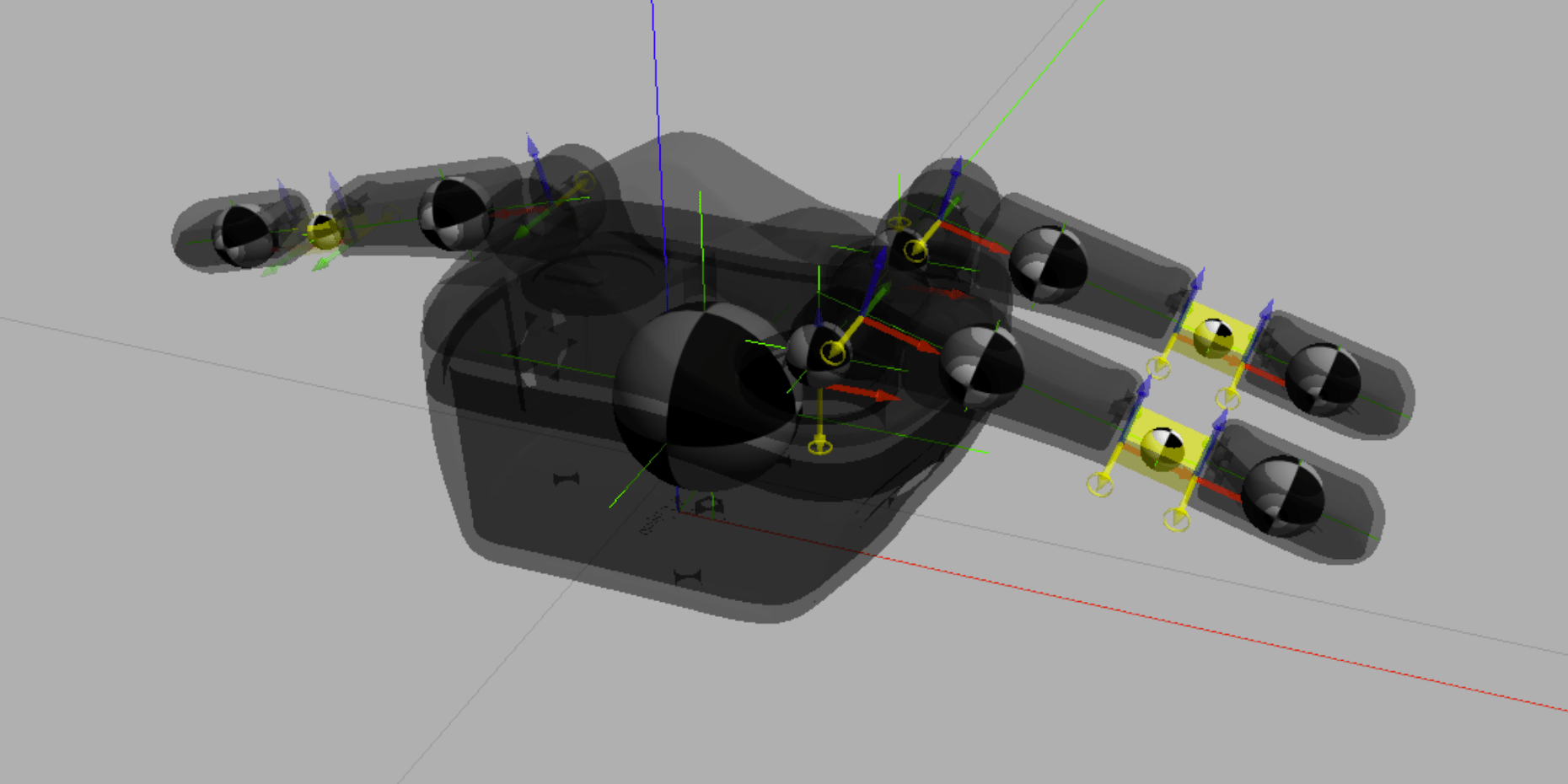 Robotic Hand Simulation Stack